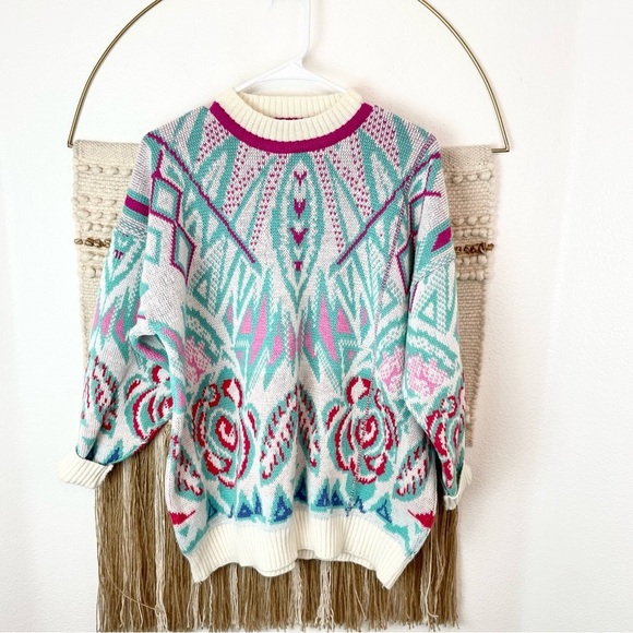 Snapdragon Vintage Inspired Geometric Sweater XL - Picture 1 of 4